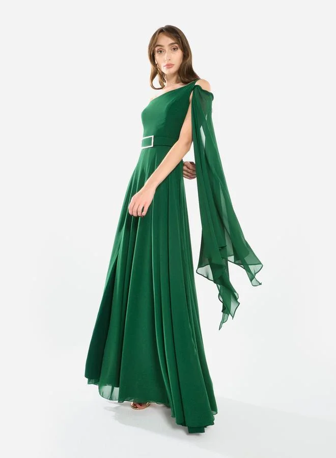 هاوس اوف مودا فستان سهرة طويل بكتف واحد